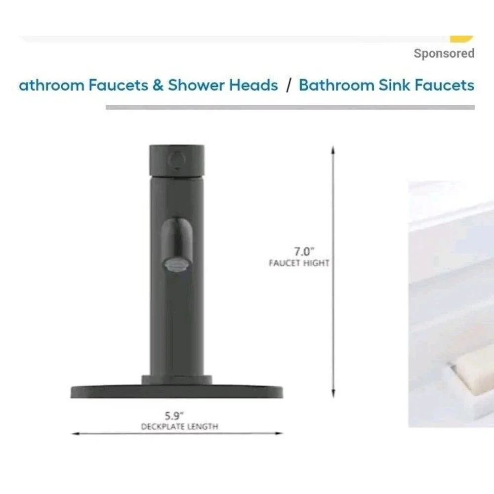Allen And Roth Single Handle Bathroom Faucet 6567288 Black Harlow